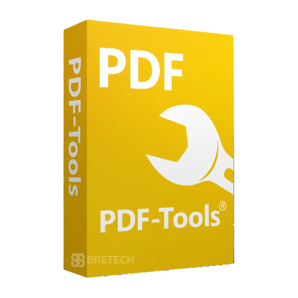 PDF Tools software box in bright yellow