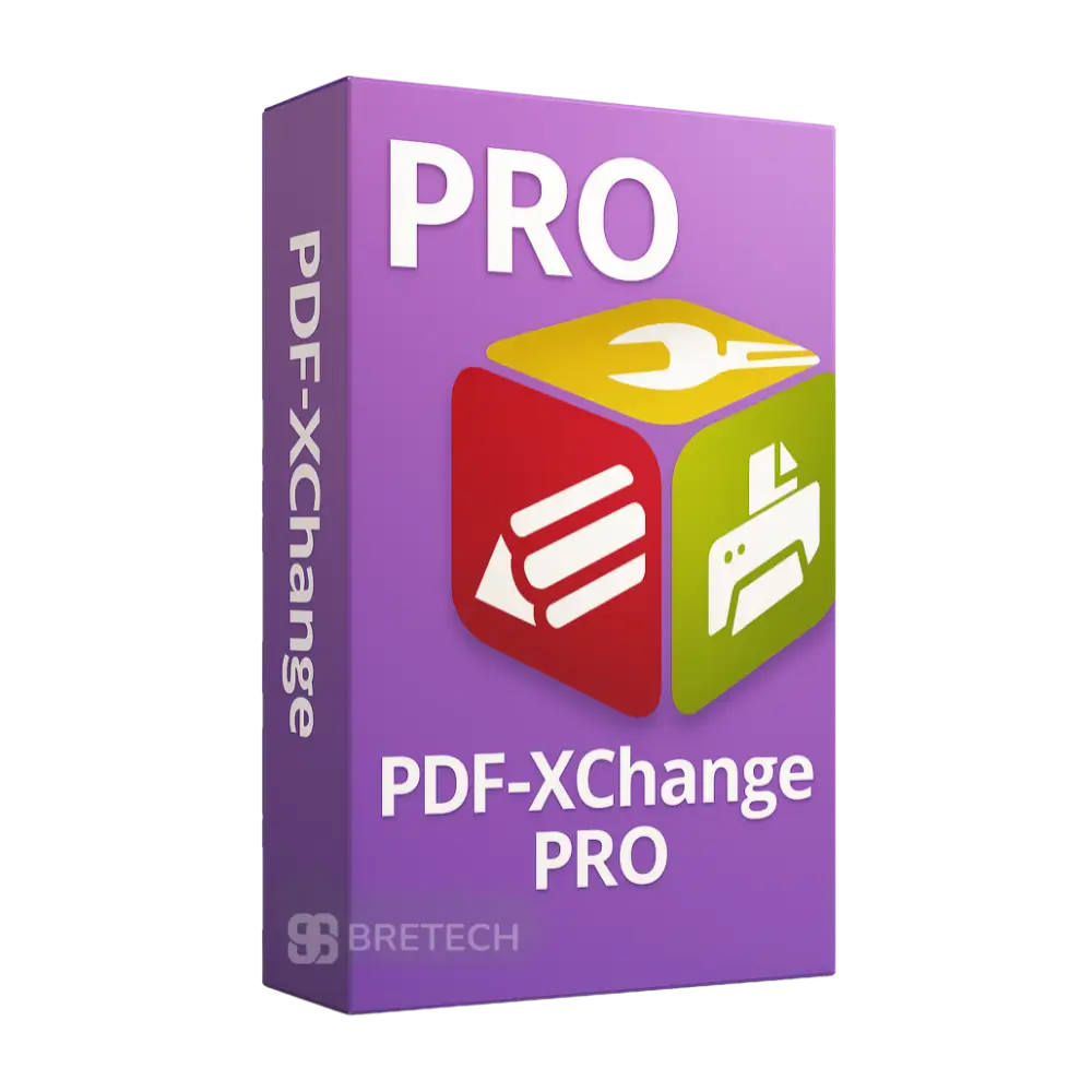PDF-XChange PRO software box design.