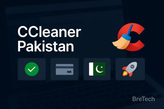 CCleaner software promotional graphic for Pakistan