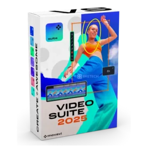 Movavi Video Suite 2025 software box design