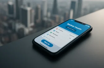 Smartphone displaying Backup Health app interface