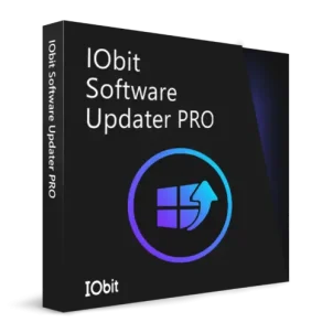 IObit Software Updater PRO packaging design.