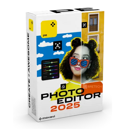 Movavi Photo Editor 2025 software package design
