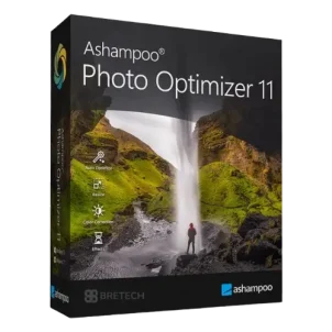 Ashampoo Photo Optimizer 11 software box design.