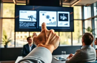 Presentation on screen with audience engaged.