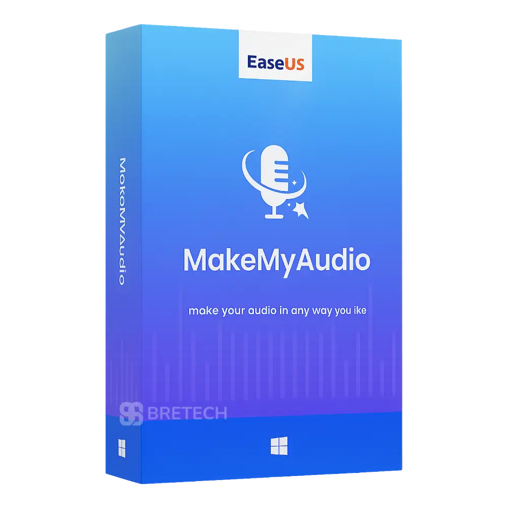 MakeMyAudio software packaging for audio editing.