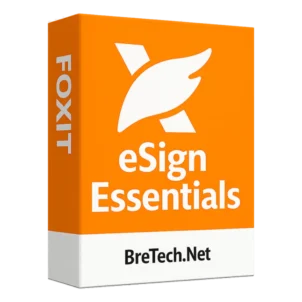 Foxit eSign Essentials software box design