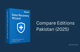EaseUS Data Recovery Wizard comparison for Pakistan 2025.