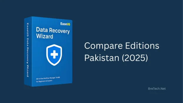 EaseUS Data Recovery Wizard comparison for Pakistan 2025.
