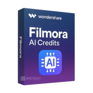 Wondershare Filmora AI Credits box cover design