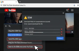 IDM Cannot Download This Protected Stream? Fix the Error on YouTube & Browsers (2025)