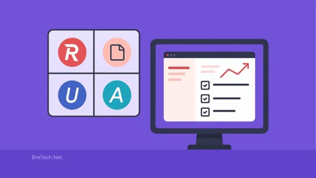 Graphic showing icons for productivity and analytics.