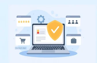 Secure laptop with online protection shield