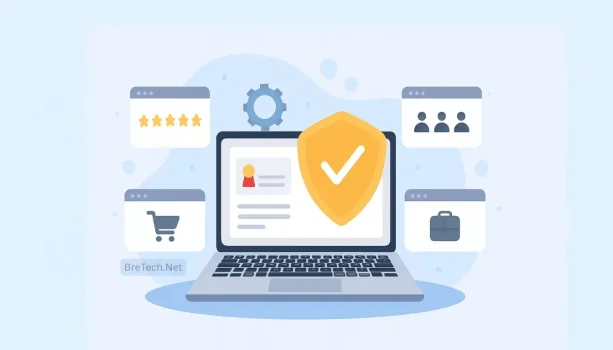 Secure laptop with online protection shield