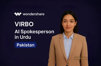 AI spokesperson Virbo presenting in Urdu, Pakistan