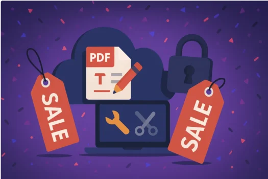 PDF editing tools sale illustration