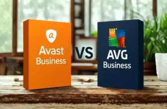 Comparison of Avast and AVG business software.