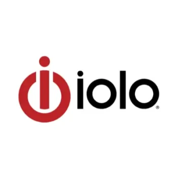 Iolo company logo in red and black
