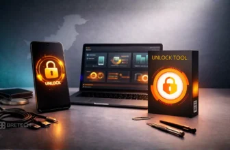 Unlock tool on phone and laptop display