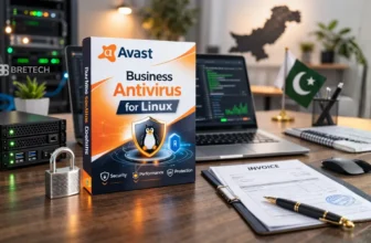 Avast Business Antivirus for Linux on a desk