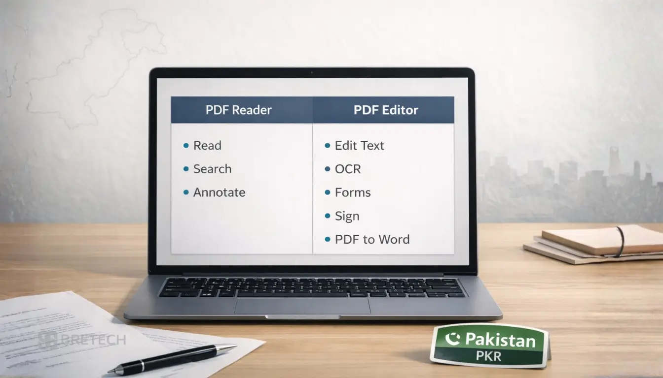 Comparison of PDF reader and editor features