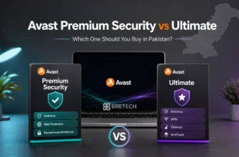 Avast Premium Security vs Ultimate comparison graphic