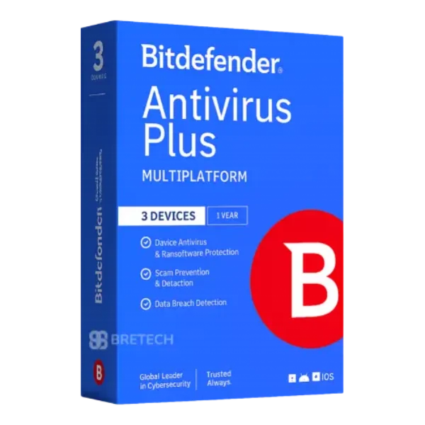 Bitdefender Antivirus Plus software box