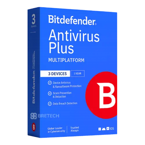 Bitdefender Antivirus Plus software box