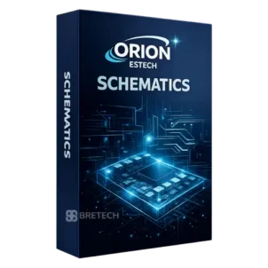 Box displaying Orion Estech schematics