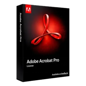 Adobe Acrobat Pro software box with red logo