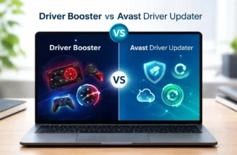 Driver Booster vs Avast Driver Updater comparison screen
