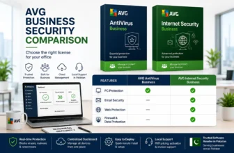 AVG Business Security comparison chart and features overview