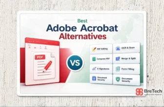 Poster comparing best Adobe Acrobat alternatives features