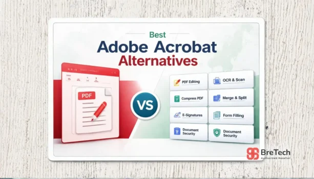 Poster comparing best Adobe Acrobat alternatives features