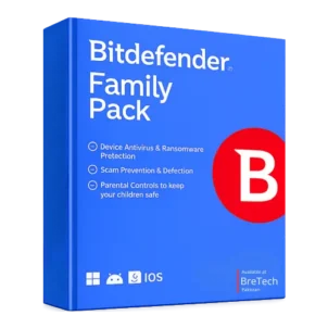 Bitdefender Family Pack antivirus software box