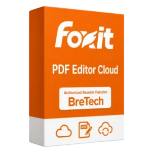 Foxit PDF Editor Cloud software box packaging
