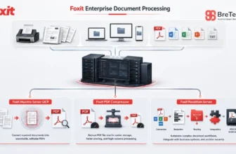 Foxit enterprise document processing workflow diagram