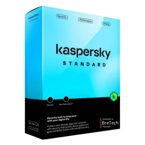 Kaspersky Standard antivirus software retail box