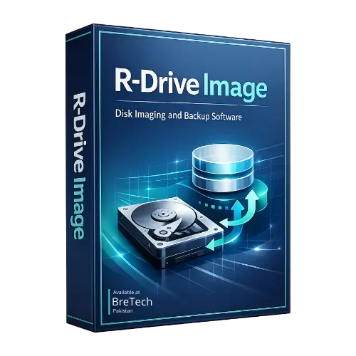 R-Drive Image disk imaging software box