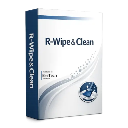 R-Wipe&Clean software box with blue design