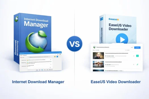 Internet Download Manager versus EaseUS Video Downloader comparison
