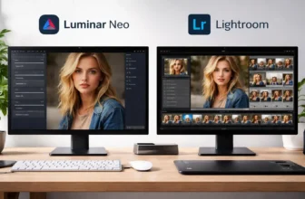 Luminar Neo and Lightroom photo editing interfaces compared